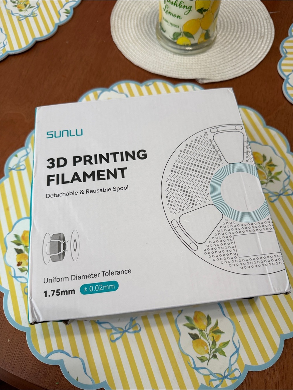 3D printing filament box in white NEW in box
